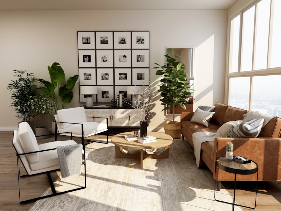 Luxusní apartmán s měděnými detaily a výhledem na moře
